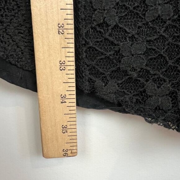 RVCA Small Sleeveless Black Lace Detail Open Back Mini Dress A Line Summer - Picture 10 of 15